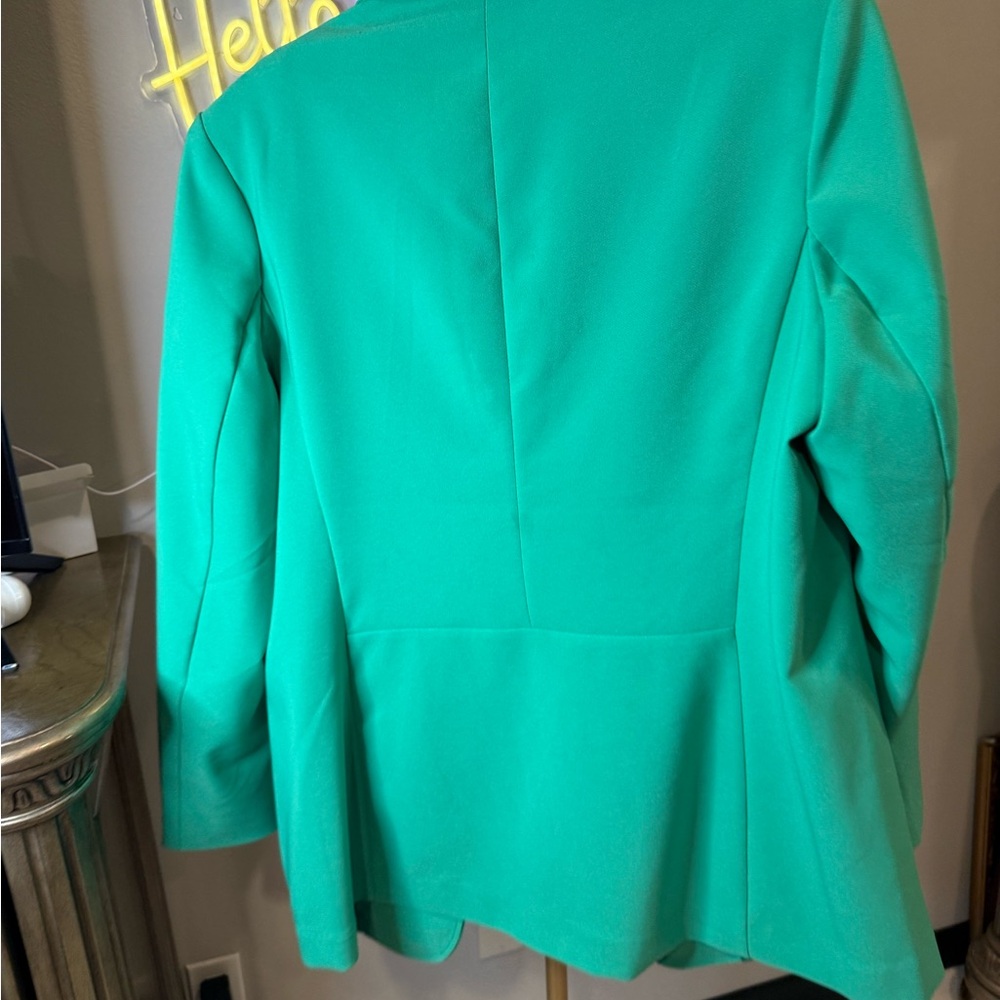 Anne Klein Vibrant Teal Blazer - Picture 8 of 11